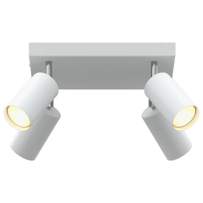 Plafondspot met schijnwerpers Wit 26 x 26 x 16 cm Metaal