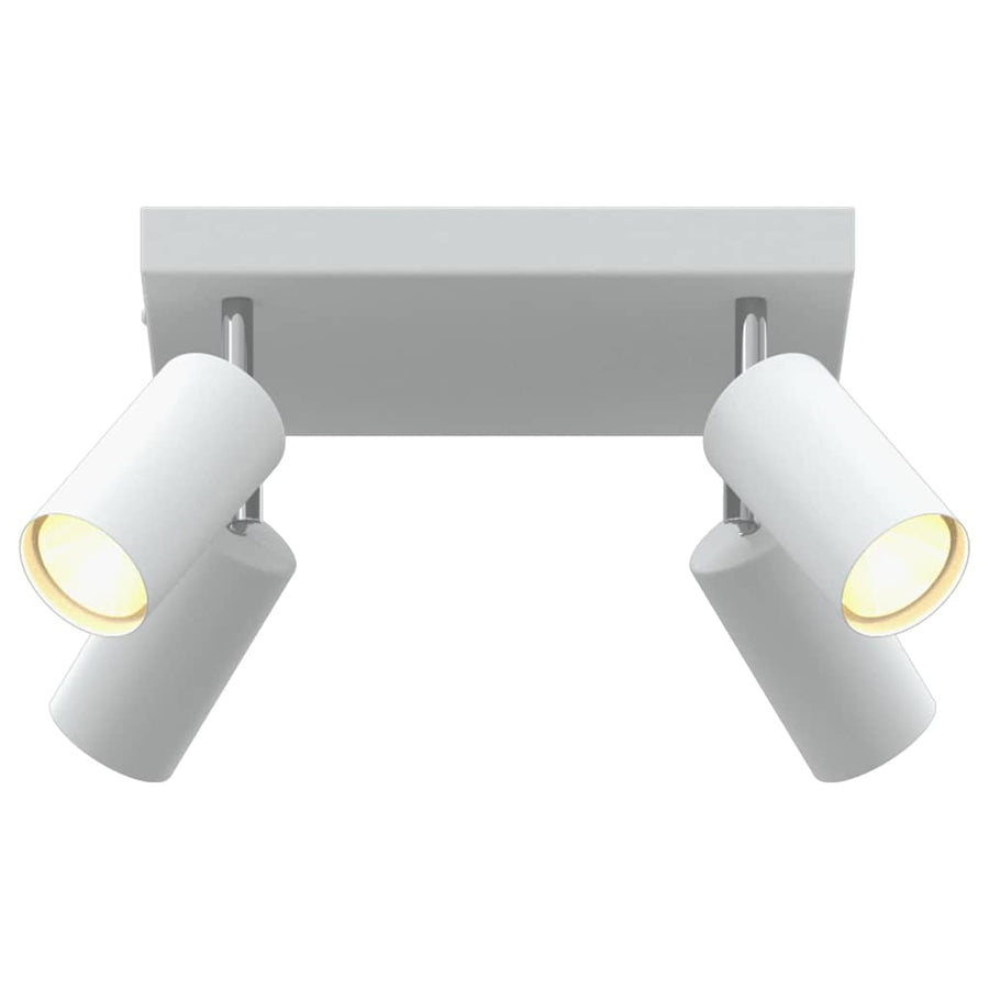 Plafondspot met schijnwerpers Wit 26 x 26 x 16 cm Metaal