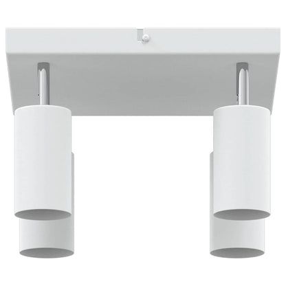 Plafondspot met schijnwerpers Wit 26 x 26 x 16 cm Metaal