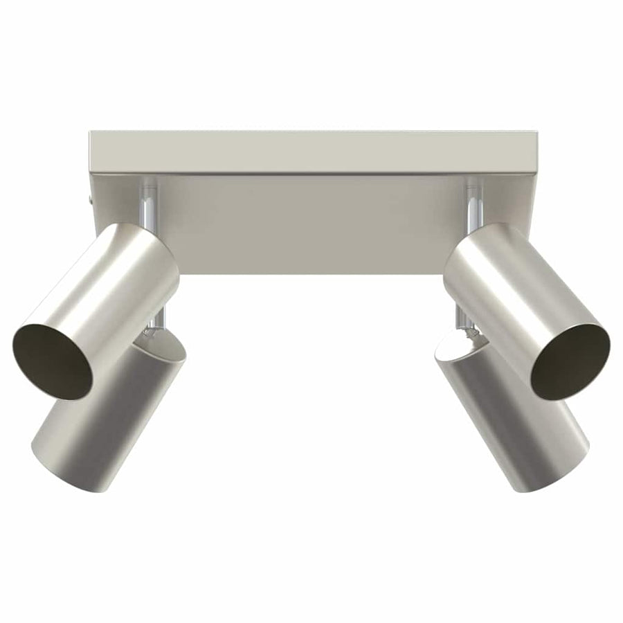 Plafondspot met schijnwerpers Nikkel 26 x 26 x 16 cm Metaal