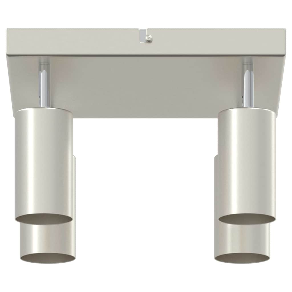 Plafondspot met schijnwerpers Nikkel 26 x 26 x 16 cm Metaal