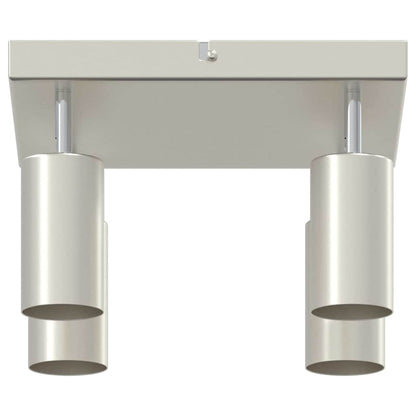 Plafondspot met schijnwerpers Nikkel 26 x 26 x 16 cm Metaal