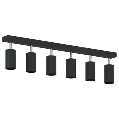 Plafondspot met schijnwerpers Zwart 73 x 5,5 x 16,5 cm Metaal