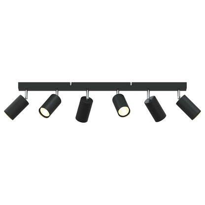 Plafondspot met schijnwerpers Zwart 73 x 5,5 x 16,5 cm Metaal