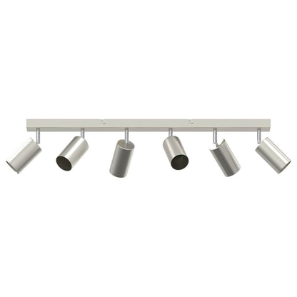 Plafondspot met schijnwerpers Nikkel 73 x 6 x 16 cm Metaal
