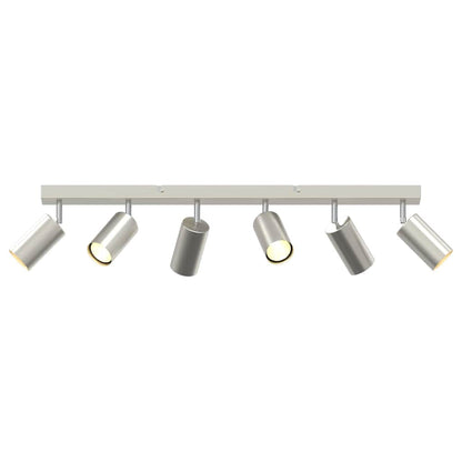 Plafondspot met schijnwerpers Nikkel 73 x 6 x 16 cm Metaal