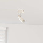 Ceiling spotlight with spotlights Nickel 8 x 8 x 10.5 cm Steel