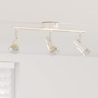 Plafondspot nikkel staal 39x10,5x10,5 cm