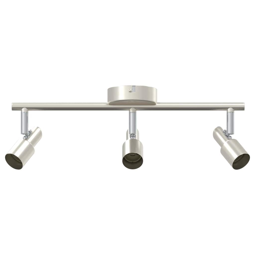 Plafondspot met schijnwerpers Nikkel 39 x 10,5 x 10,5 cm Staal