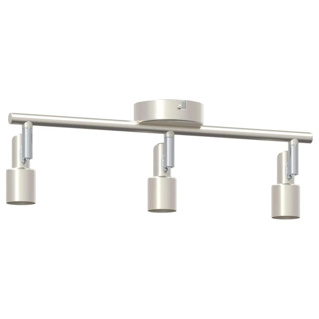 Plafondspot met schijnwerpers Nikkel 39 x 10,5 x 10,5 cm Staal