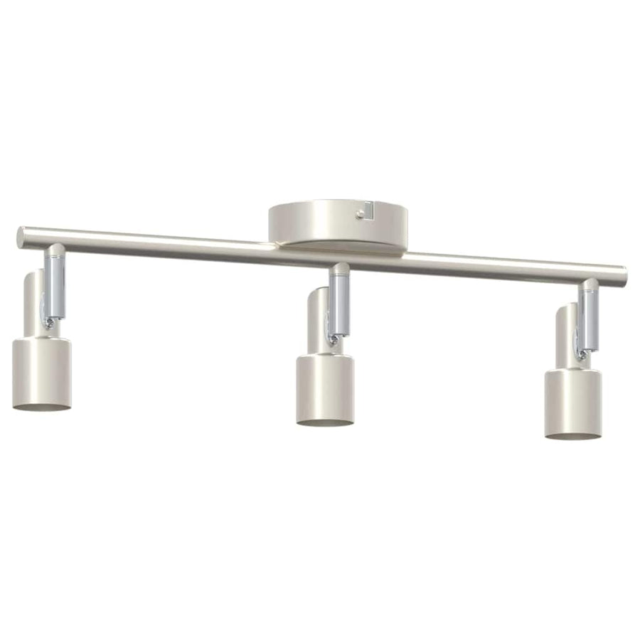 Plafondspot met schijnwerpers Nikkel 39 x 10,5 x 10,5 cm Staal