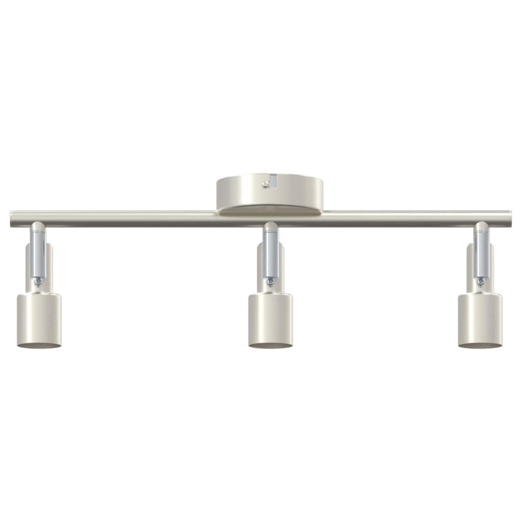 Plafondspot met schijnwerpers Nikkel 39 x 10,5 x 10,5 cm Staal