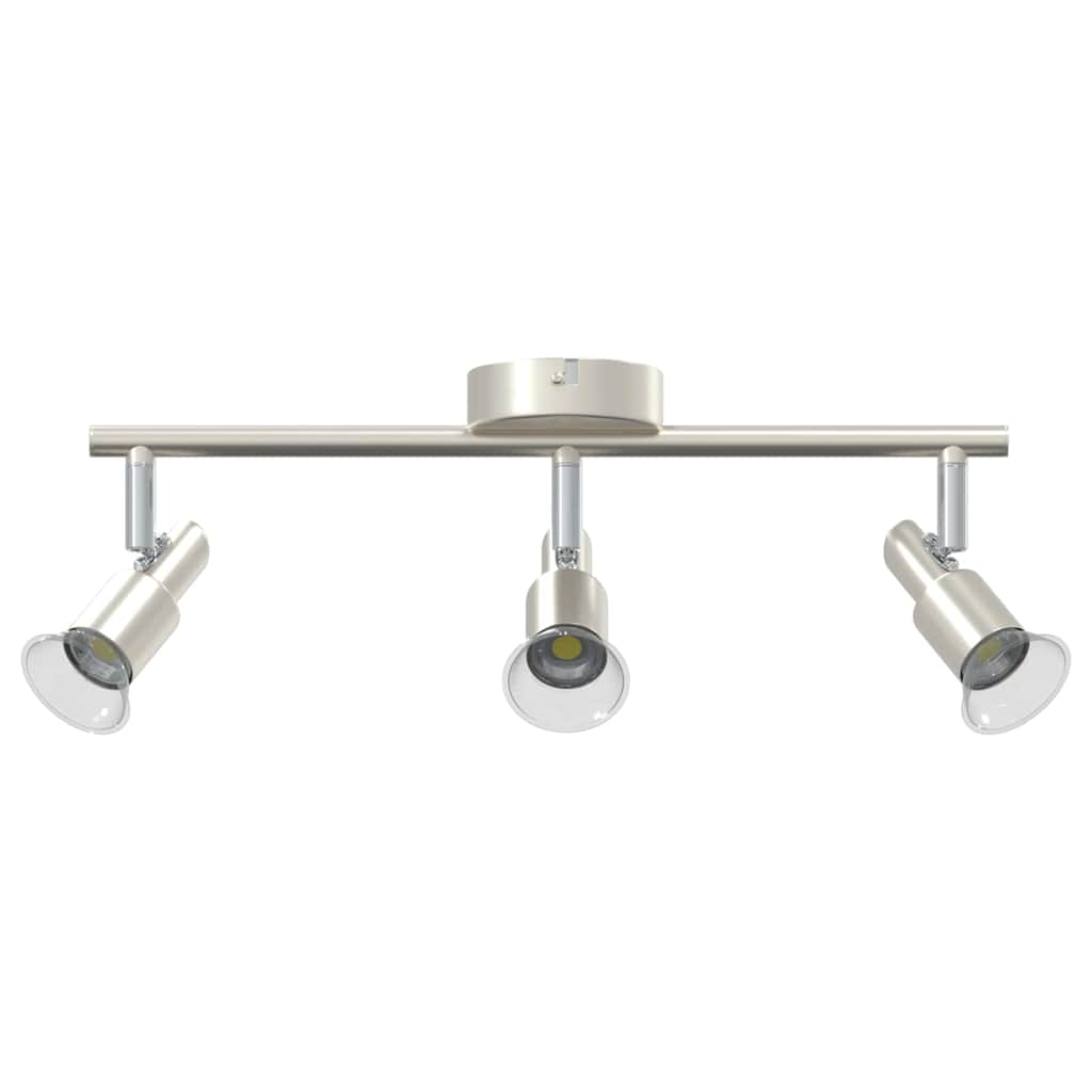 Plafondspot met schijnwerpers Nikkel 39 x 10,5 x 10,5 cm Staal