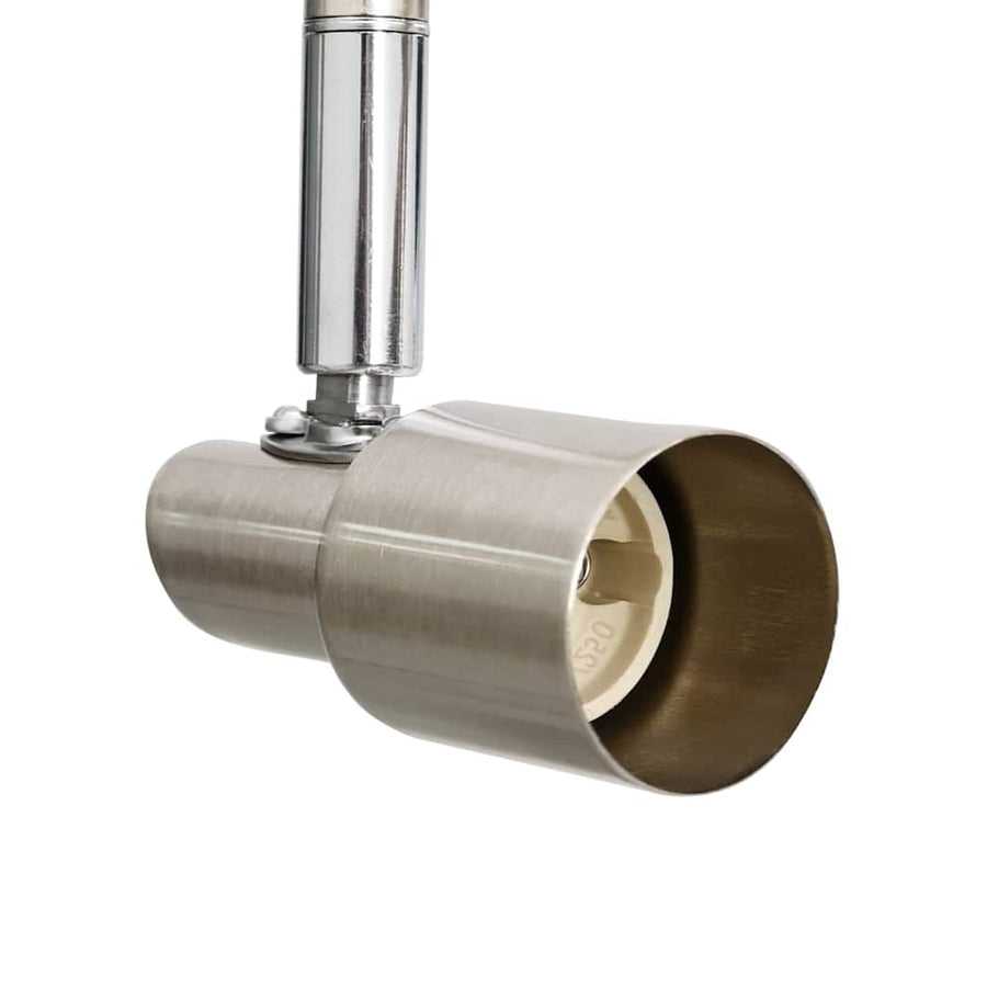 Plafondspot met schijnwerpers Nikkel 176,5 x 9,5 x 14 cm Staal