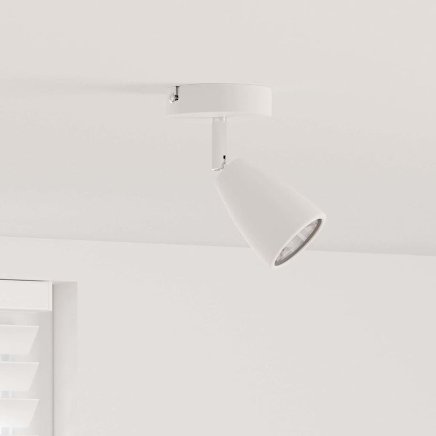 Plafondspot met schijnwerpers Wit 25.5 x 8 x 16 cm Metaal