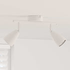 Ceiling spotlight with spotlights White 25.5 x 8 x 16 cm Metal