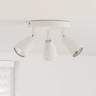 Ceiling spotlight with spotlights White 19 x 19 x 14.5 cm Metal