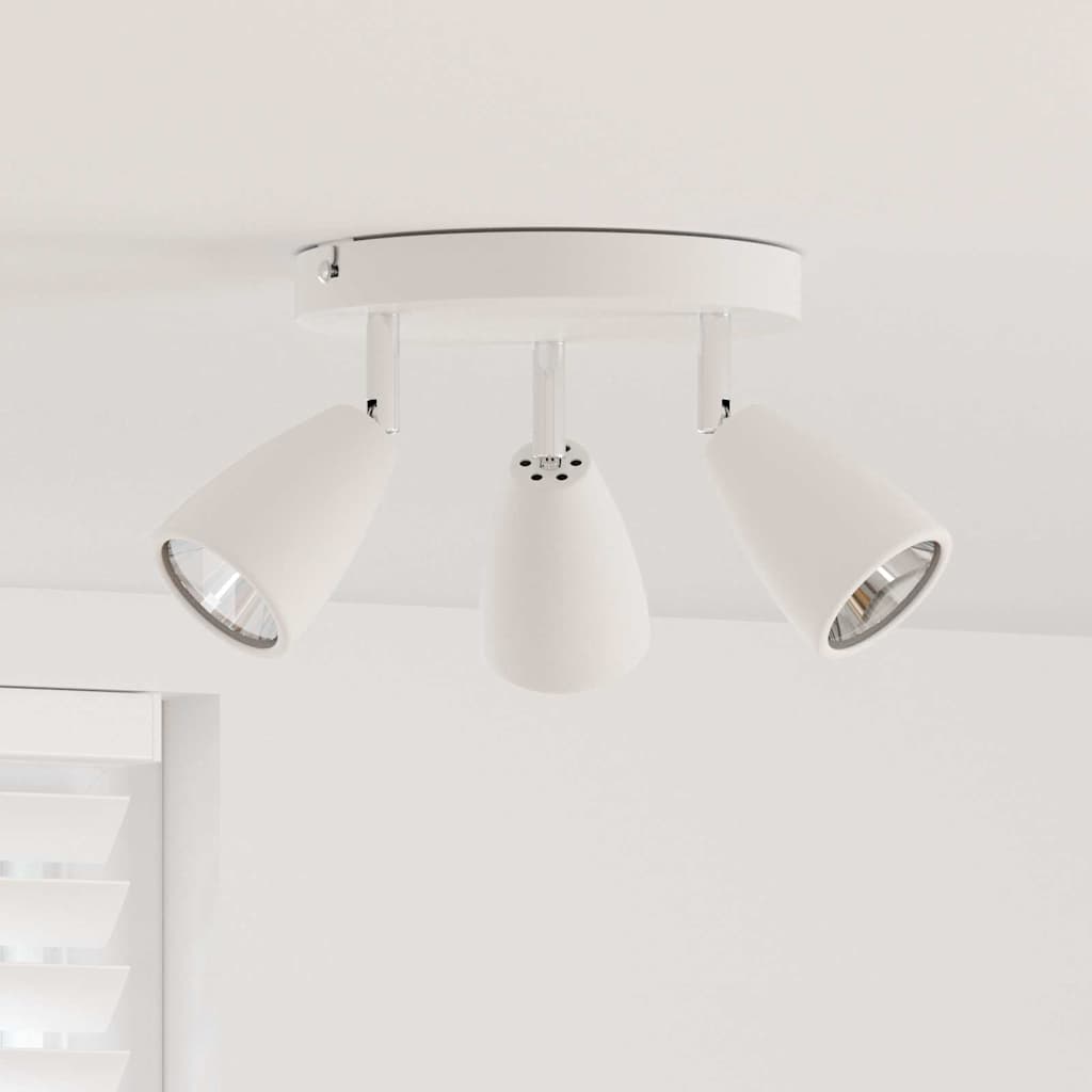 Plafondspot met schijnwerpers Wit 19 x 19 x 14,5 cm Metaal