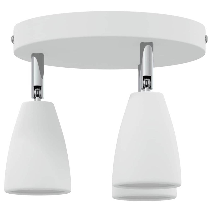 Plafondspot met schijnwerpers Wit 19 x 19 x 14,5 cm Metaal