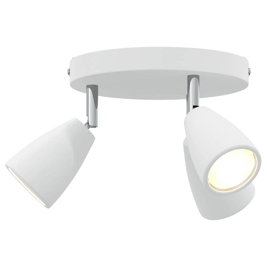 Plafondspot met schijnwerpers Wit 19 x 19 x 14,5 cm Metaal
