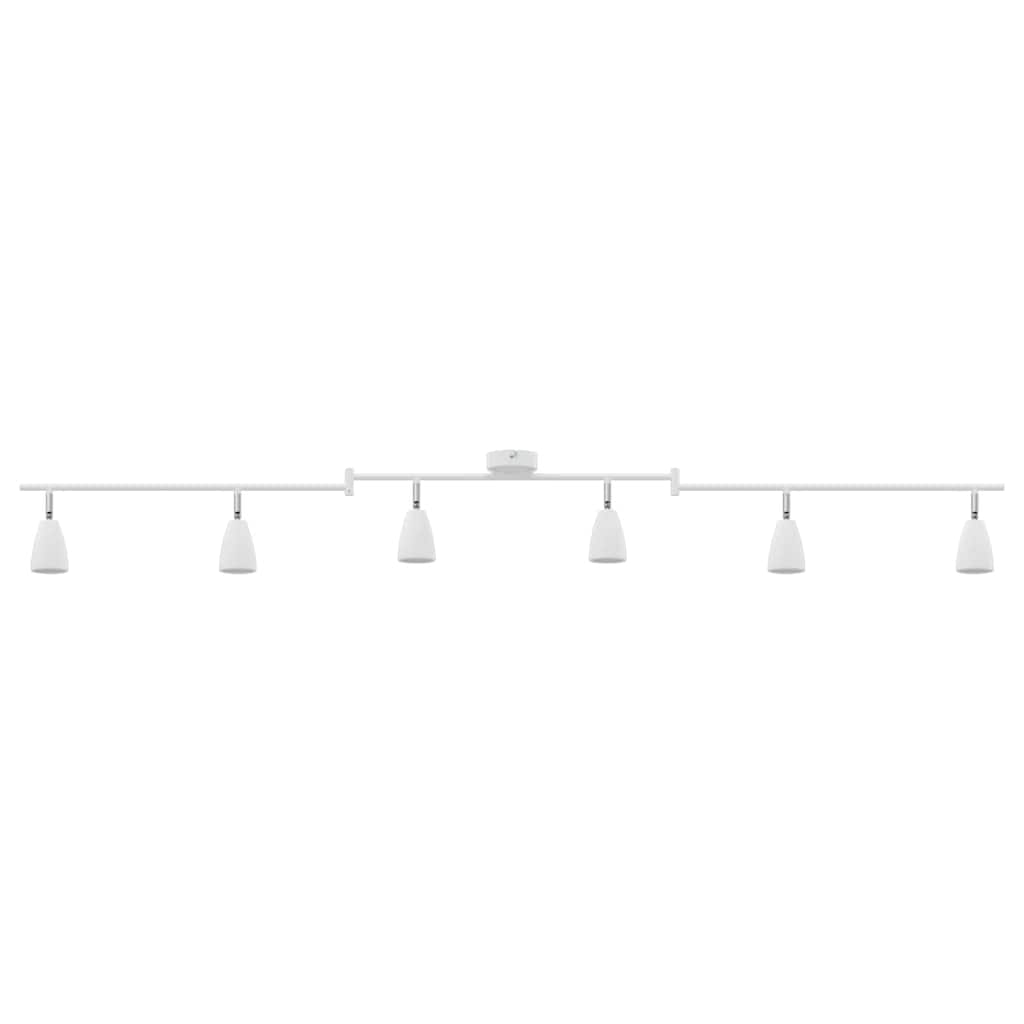 Plafondspot met schijnwerpers Wit 25.5 x 8 x 16 cm Metaal