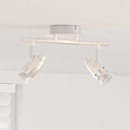Plafondspot met schijnwerpers Nikkel 27 x 10 x 12 cm Metaal