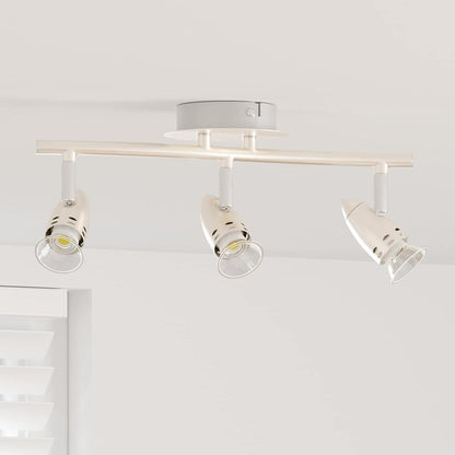 Plafondspot met schijnwerpers Nikkel 36,5 x 10 x 12,5 cm Metaal