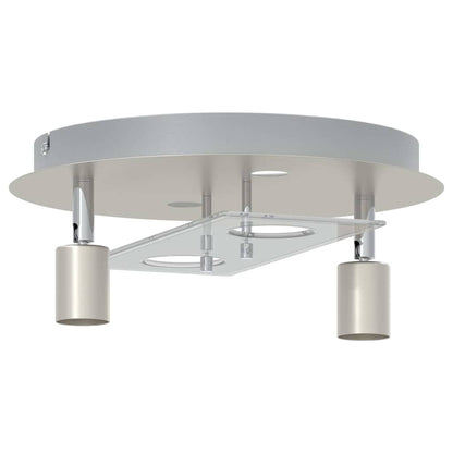 Plafondspot Nikkel 29 x 29 x 11 cm Staal en Glas