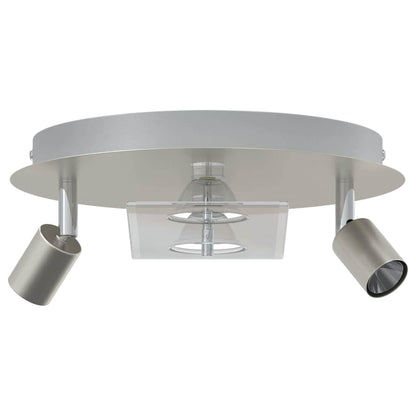 Plafondspot Nikkel 29 x 29 x 11 cm Staal en Glas