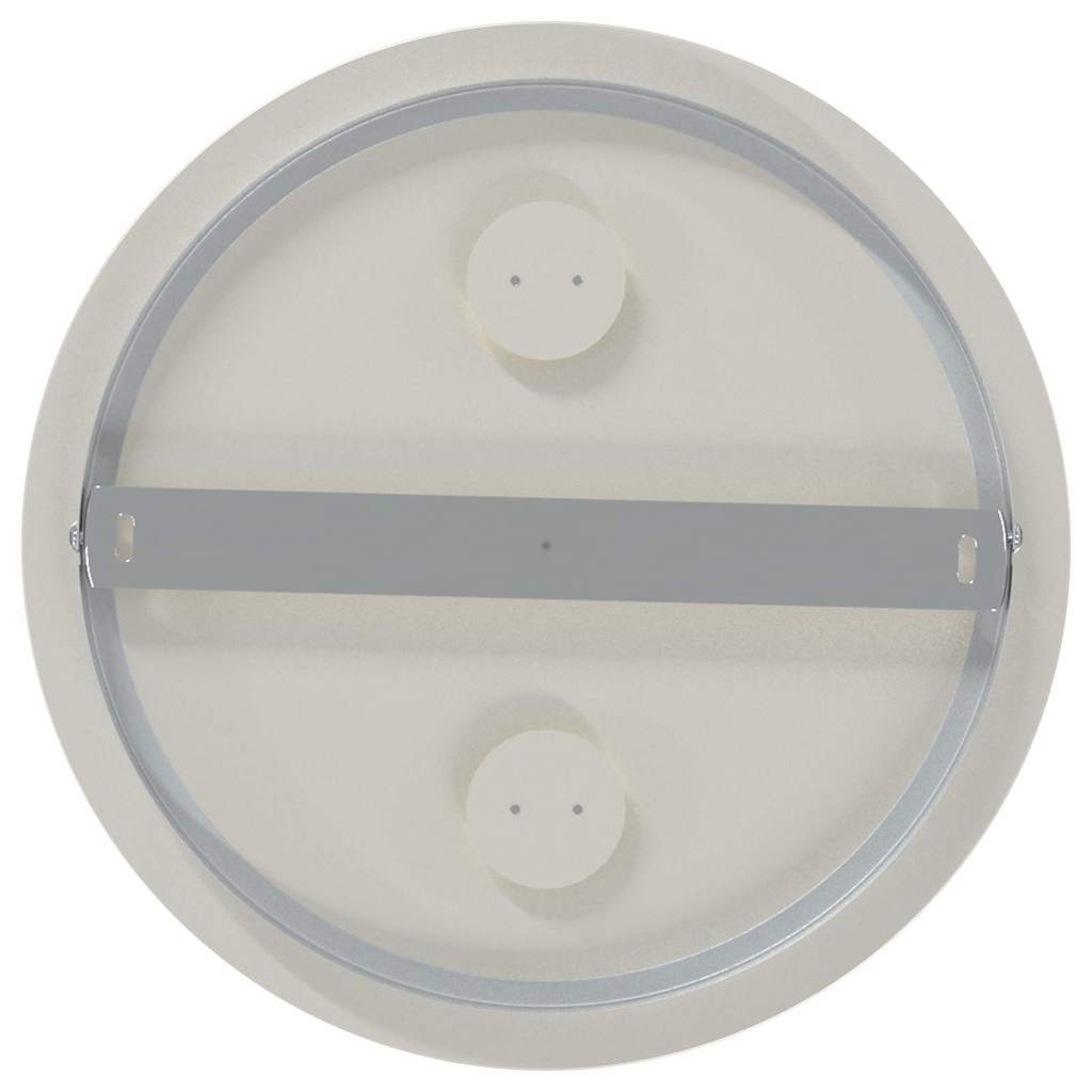 Plafondspot Nikkel 29 x 29 x 11 cm Staal en Glas