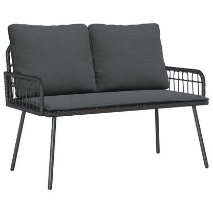 Tuinbank met kussen Antraciet 114 x 64 x 90cm Staal