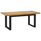 Eettafel 180x90x75 cm massief grenenhout