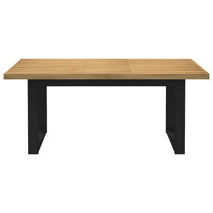 Eettafel NOAIN U-vormige poten 180x90x75 cm massief grenenhout