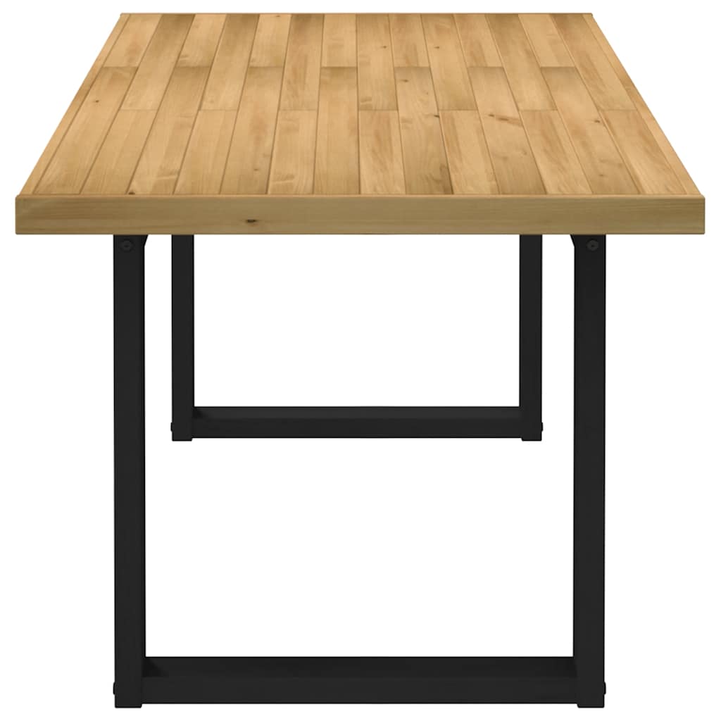 Eettafel NOAIN U-vormige poten 180x90x75 cm massief grenenhout