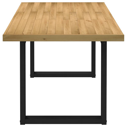 Eettafel NOAIN U-vormige poten 180x90x75 cm massief grenenhout