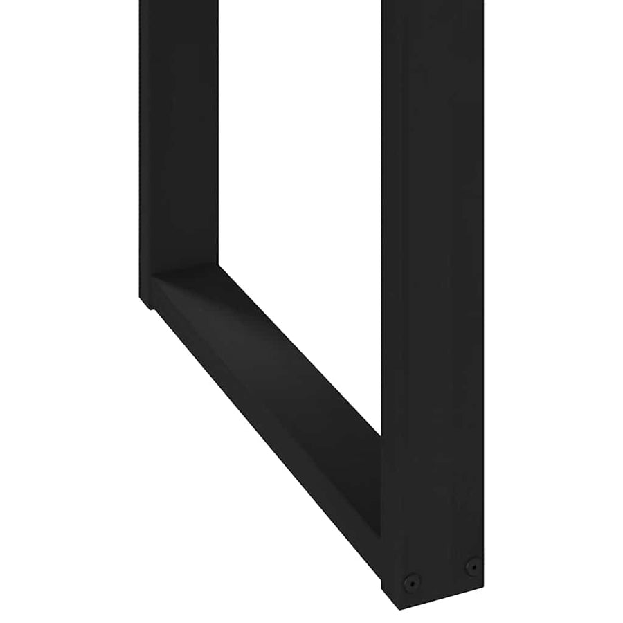Eettafel NOAIN U-vormige poten 180x90x75 cm massief grenenhout
