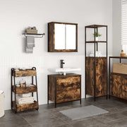 Badkamermeubelset 60x34.5x60 cm bewerkt hout gerookt eiken