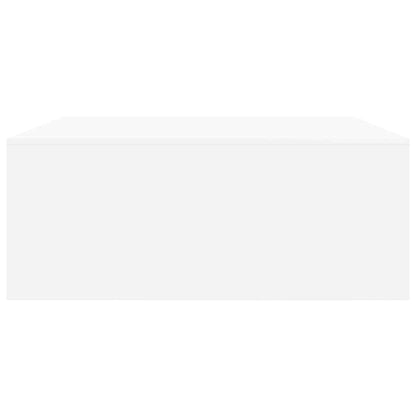 Salontafel met lades 100x100x40 cm wit