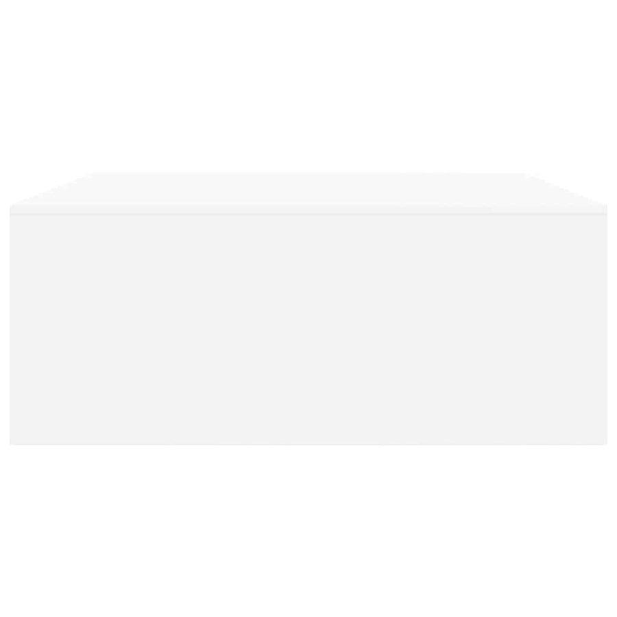 Salontafel met lades 100x100x40 cm wit