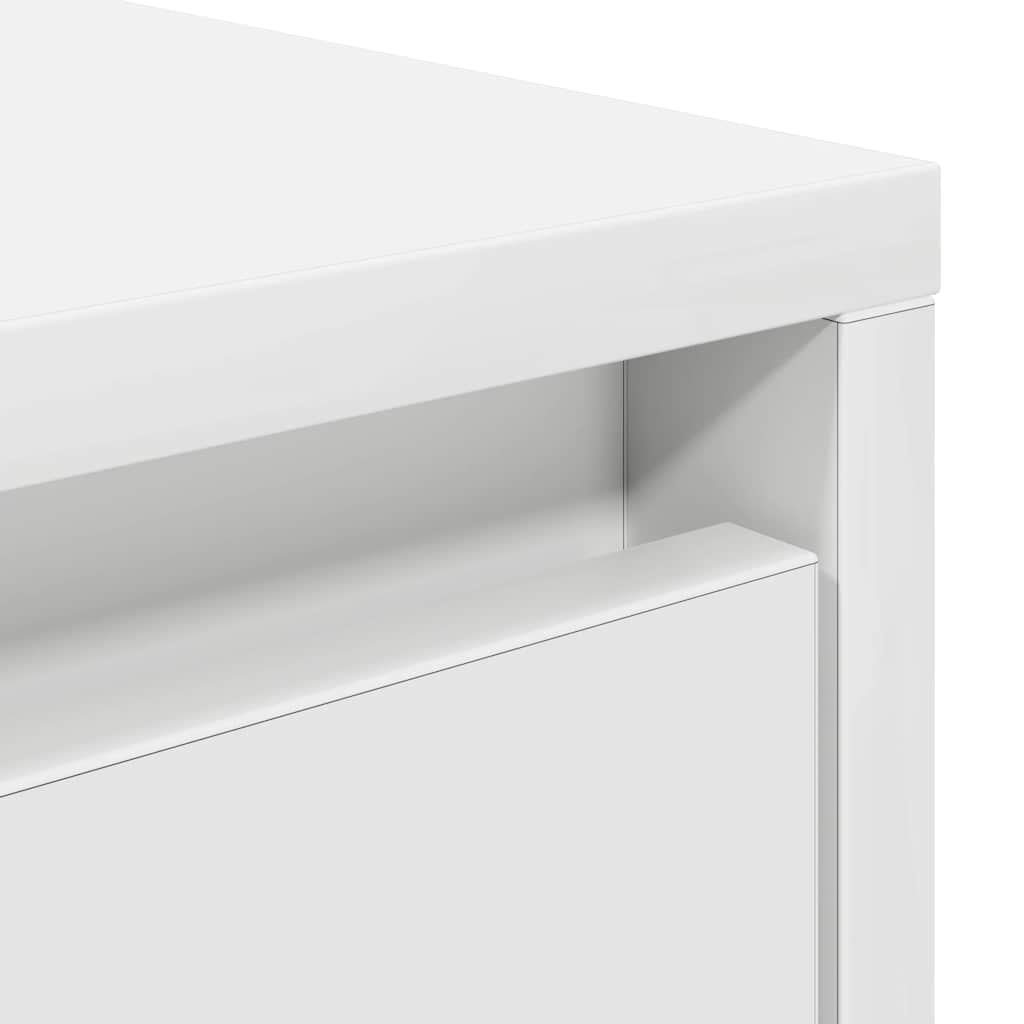 Salontafel met lades 100x100x40 cm wit
