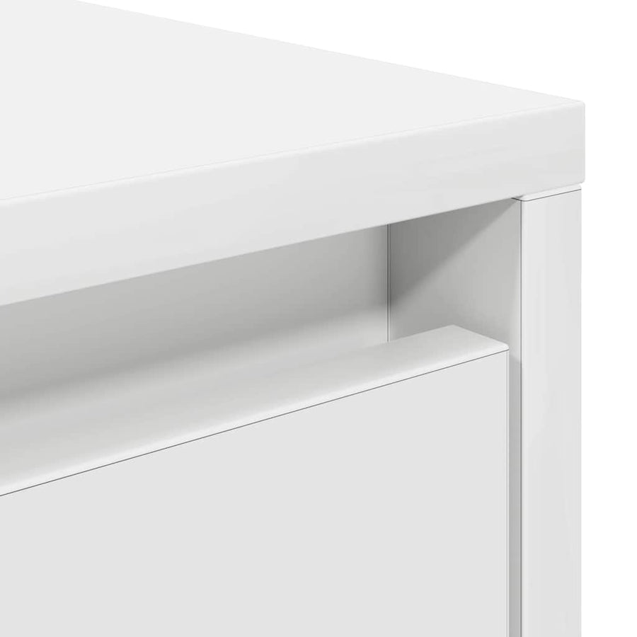 Salontafel met lades 100x100x40 cm wit