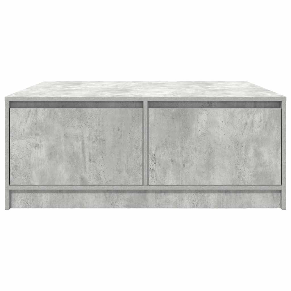 Salontafel met lades 100x100x40 cm betongrijs