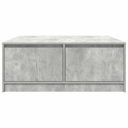 Salontafel met lades 100x100x40 cm betongrijs
