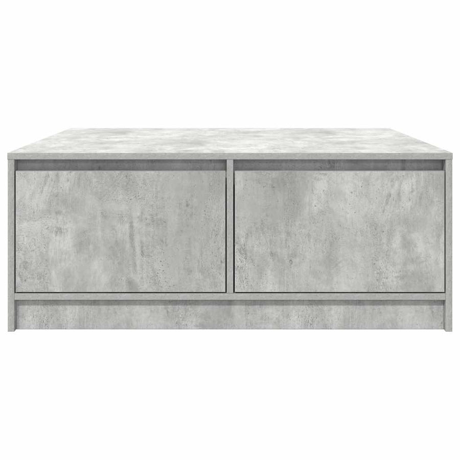 Salontafel met lades 100x100x40 cm betongrijs