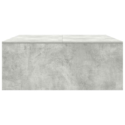 Salontafel met lades 100x100x40 cm betongrijs
