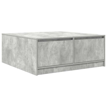 Salontafel met lades 100x100x40 cm betongrijs