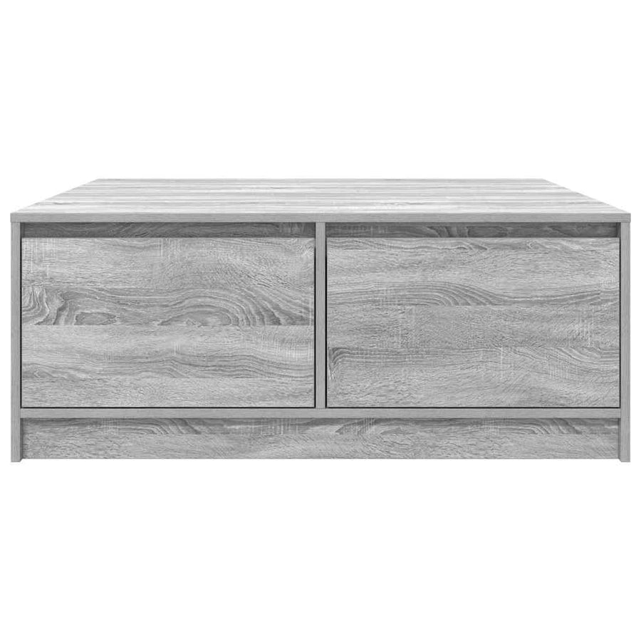 Salontafel met lades 100x100x40 cm grijs sonoma