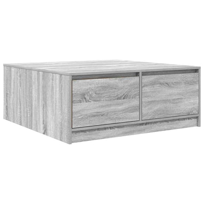 Salontafel met lades 100x100x40 cm grijs sonoma