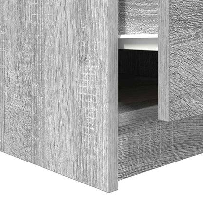 Salontafel met lades 100x100x40 cm grijs sonoma