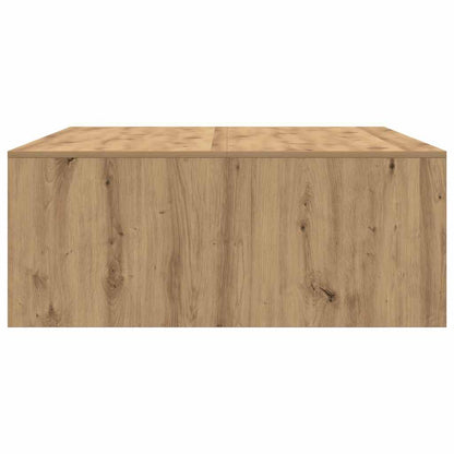 Salontafel met lades 100x100x40 cm ambachtelijk eikenkleurig